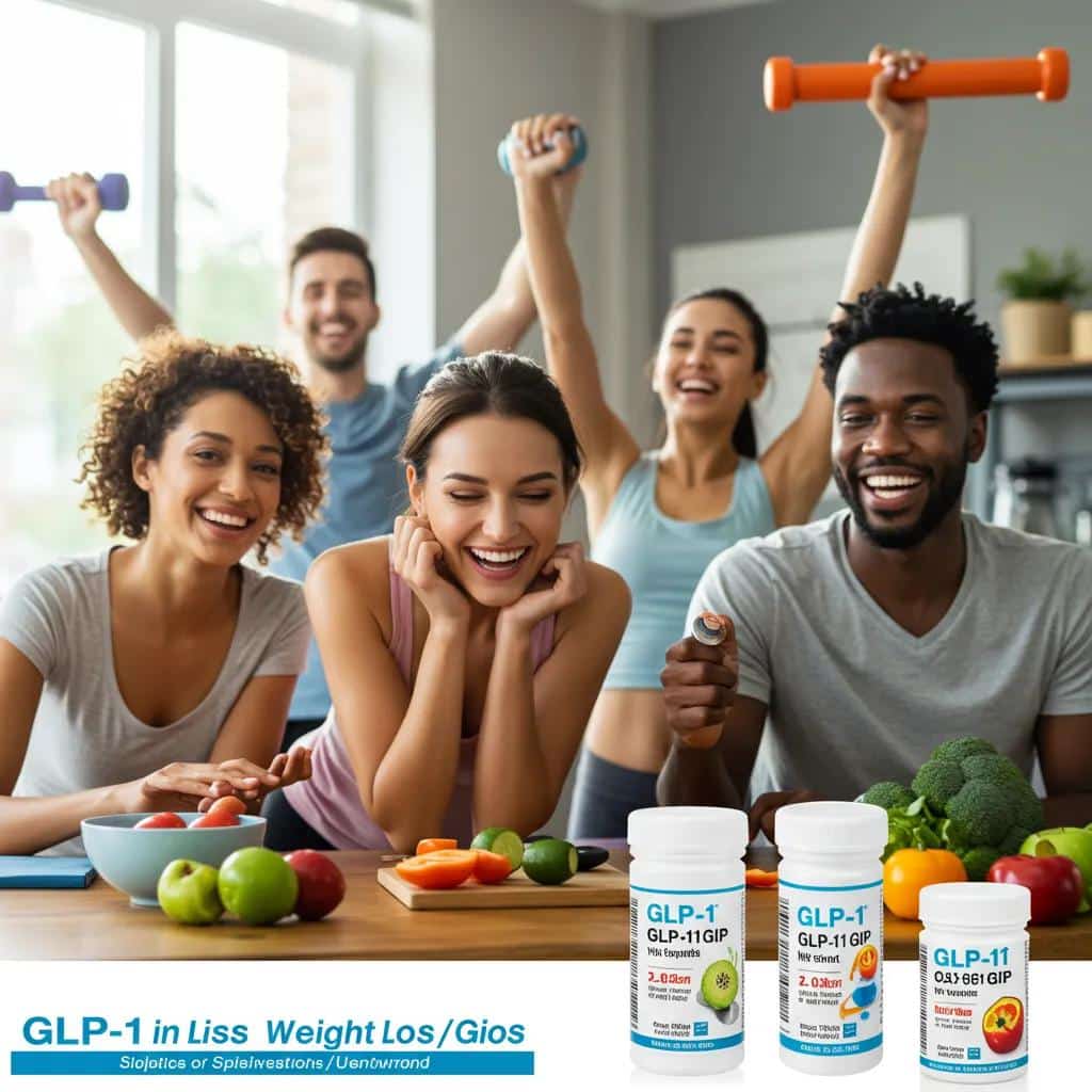 Diverse group of people enjoying healthy activities, representing the benefits of GLP-1 weight loss injections