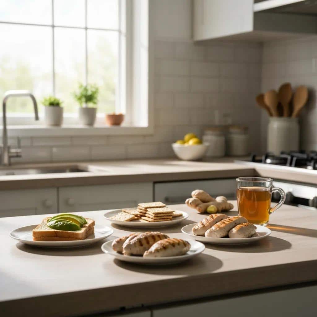 Healthy low-fat foods and ginger tea for managing nausea related to semaglutide and tirzepatide